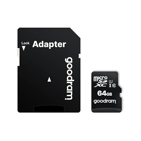 Carte Mémoire Goodram microSDXC (64Go) Class 10 UHS-I - M1AA-0640R12