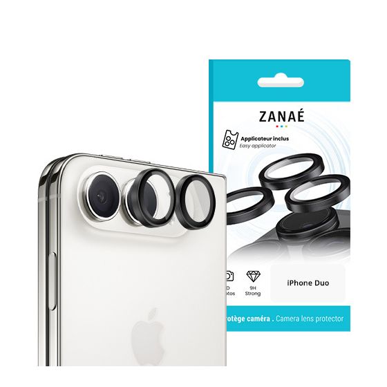 Verre Caméra arrière Pour iPhone Duo Noir