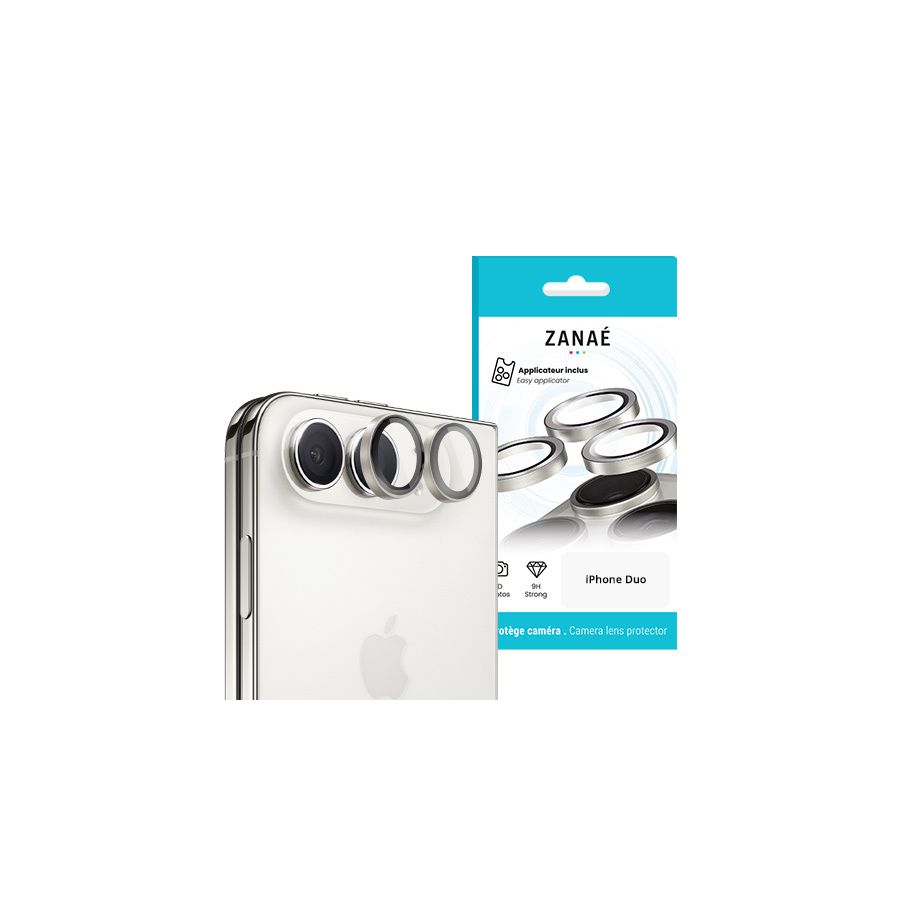 Verre Caméra arrière Pour iPhone Duo Silver